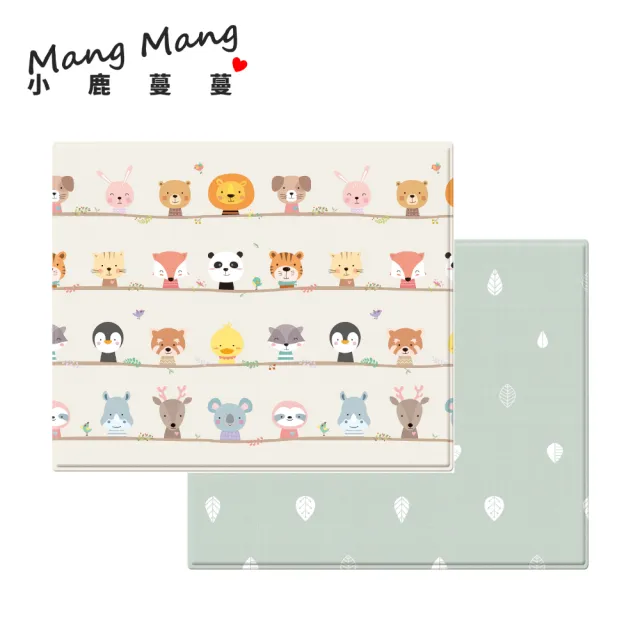 【Mang Mang 小鹿蔓蔓】兒童PVC遊戲地墊S款(動物好朋友)