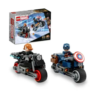 【LEGO 樂高】Marvel超級英雄系列 76260 Black Widow & Captain America Motorcycles(黑寡婦 美國隊長)
