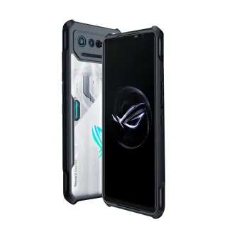 【XUNDD 訊迪】ASUS ROG Phone 7 Ultimate 軍事防摔 鏡頭全包覆 清透保護手機殼-夜幕黑