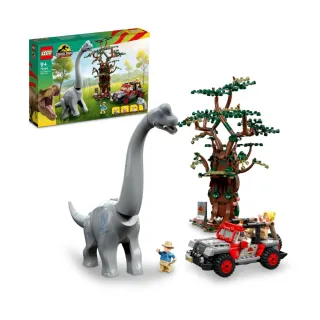【LEGO 樂高】侏儸紀世界系列 76960 Brachiosaurus Discovery(恐龍 玩具積木)