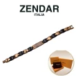 【ZENDAR】4顆純鍺 健康鈦鍺精密陶瓷白鋼手鍊精品 附送禮提袋(S號 100314)