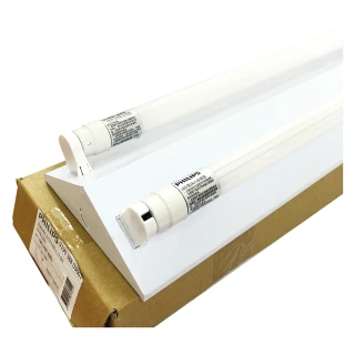 【Philips 飛利浦】2組 LED TMS288 T8 19W 830 黃光 4尺 2燈 全電壓 山型燈 _ PH430910A