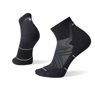 【SmartWool】美麗諾羊毛 機能跑步局部輕量減震低筒襪(SW001661-001 黑色_2雙入)