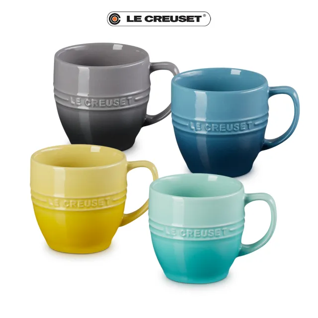 【Le Creuset】瓷器輕虹霓彩系列英式馬克杯350ml(9色選1)