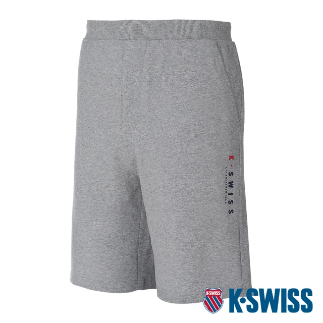 K-SWISS 棉質短褲 Sweat Shorts-男-灰(108060-034)