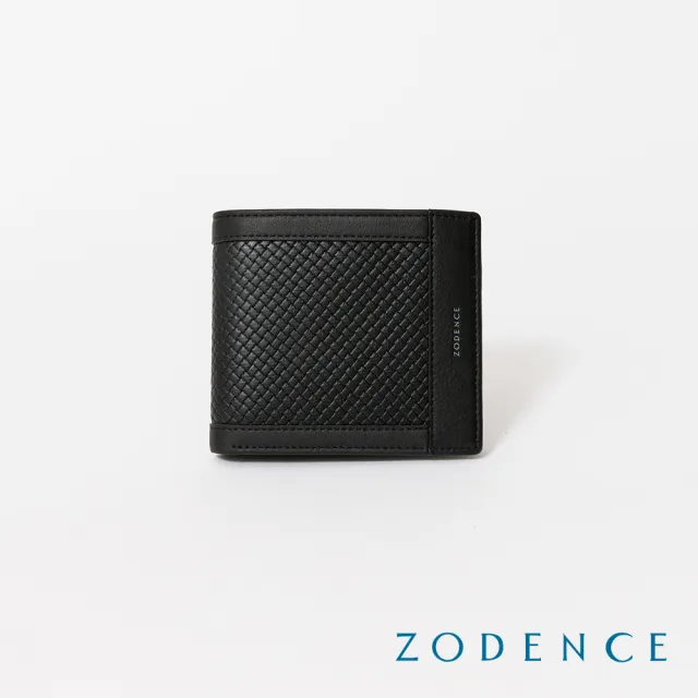 【ZODENCE 佐登司】BLUENOTE進口牛皮4卡零錢袋短夾(黑)（其他規格）