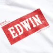 【EDWIN】男裝 EDGE系列 跑車BOX LOGO立體印花短袖T恤(白色)