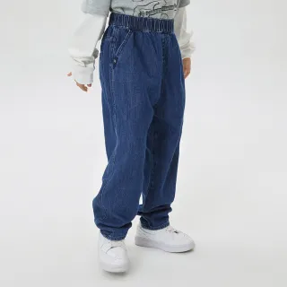 【GAP】男童裝 棉麻混紡輕薄透氣牛仔褲 輕透氣系列-藍色(602171)