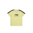 【FILA官方直營】KIDS 童吸濕排汗短袖圓領上衣-黃色(1TEX-4309-YE)