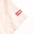 【EDWIN】女裝 露營系列 富士山腳營地LOGO印花短袖T恤(淡粉紅)
