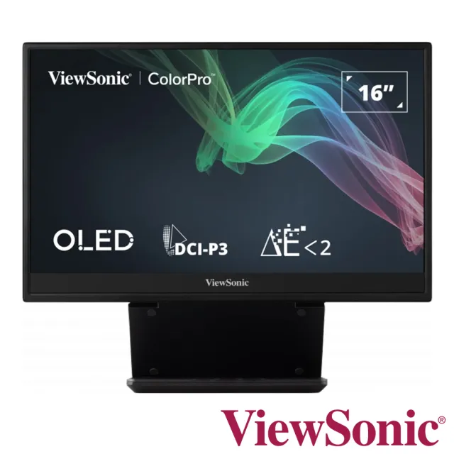 【ViewSonic 優派】VP16-OLED 16型 ColorPro OLED 60Hz 可攜式螢幕(內建喇叭/1ms)