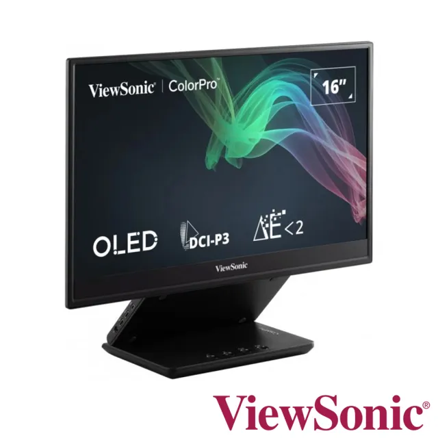 【ViewSonic 優派】VP16-OLED 16型 ColorPro OLED 60Hz 可攜式螢幕(內建喇叭/1ms)