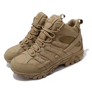 【MERRELL】戰術靴 Moab 2 Mid Tactical Waterproof 男鞋 防水 卡其 登山鞋 越野(ML15849)