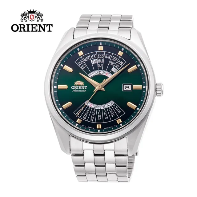 【ORIENT 東方錶】ORIENT 東方錶 MULTI-YEAR CALENDAR系列 萬年曆 機械錶 綠色 - 43.5mm(RA-BA0002E)
