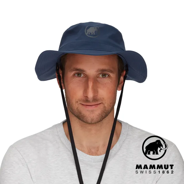 【Mammut 長毛象官方直營】Runbold Hat 休閒輕量透氣漁夫帽 海洋藍 #1191-04613