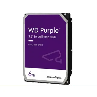 【WD 威騰】紫標 6TB 3.5吋 5040轉 256MB 監控型內接硬碟(WD64PURZ)