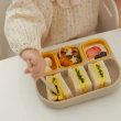 【INUIBEBE】韓國寶寶超吸力三格矽膠餐盤/兒童餐具/學習餐具/矽膠餐具/分隔餐盤/副食品/吸盤(適用微波爐)