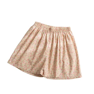 【原家良品】居家短褲 鬆緊短褲 女短褲 休閒短褲 五分短褲 居家褲 碎花短褲 睡褲