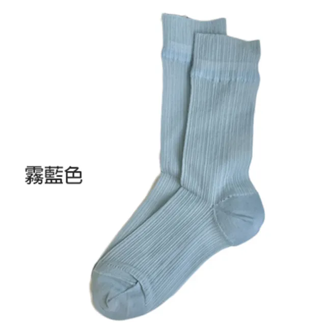 【OT SHOP】素面直條紋透膚中筒絲襪M1227(堆堆襪 學院風 日韓系)