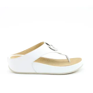 【heavenlyfeet】英國舒適品牌金屬飾片夾腳涼拖鞋-CHARM(白色)