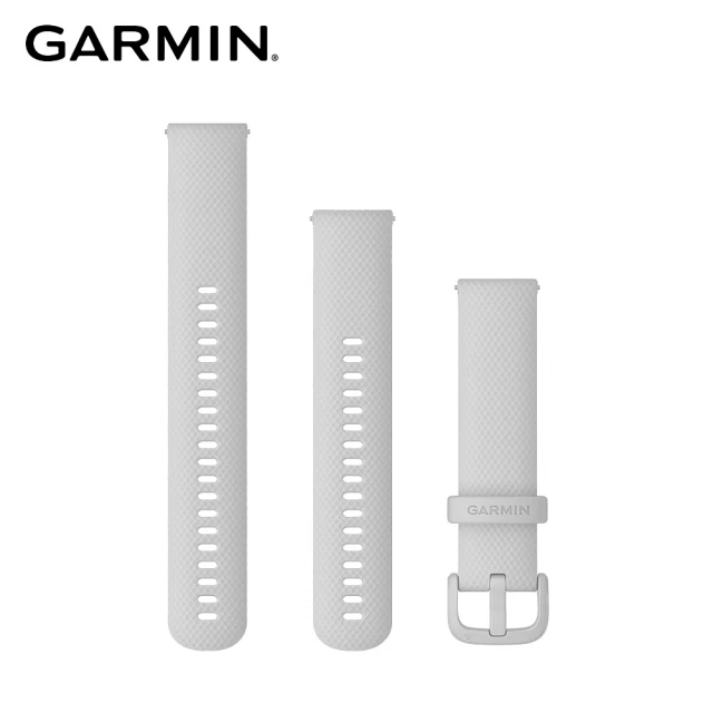 【GARMIN】Quick Release 20mm 寧靜灰矽膠錶帶