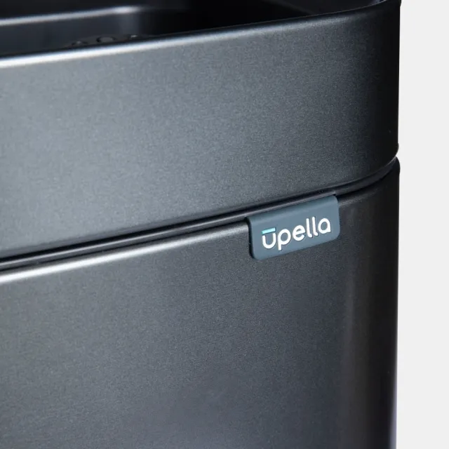 【HOLA】Upella凝露方形感應垃圾桶12L-深空灰