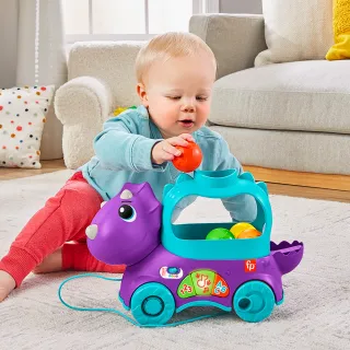 【Fisher price 費雪】球球恐龍車(幼兒玩具/早教啟蒙/感覺啟蒙/寶寶玩具)