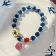 【Jpqueen】天然糖心藍瑪瑙桃子串珠手鍊(3款可選)