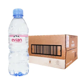 福利品【Evian 依雲】法國Evian天然礦泉水500mlx24入/箱