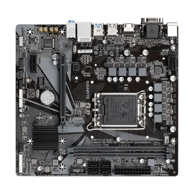 【GIGABYTE 技嘉】H610M H V2 DDR4 Intel 主機板