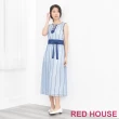 【RED HOUSE 蕾赫斯】條紋蕾絲背心長洋裝(共2色)