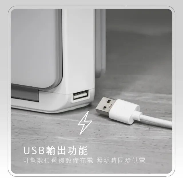 【KINYO】充電式LED折疊露營燈(CP-083)