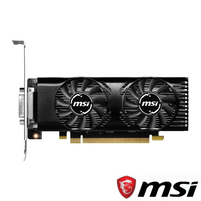 MSI 微星】GeForce GTX 1630 4GT LP OC 顯示卡(短版雙風扇設計) - momo