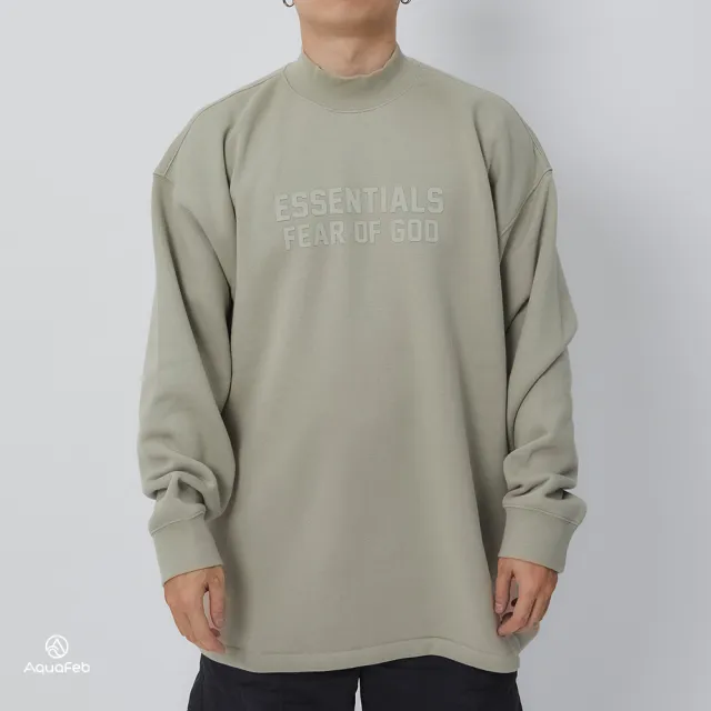 【Essentials】FOG Relaxed Crewneck 男款 女款 灰綠色 長袖 上衣 192BT222073F