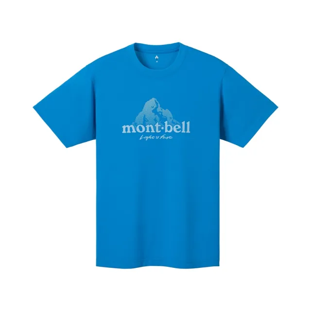 【mont bell】快乾排汗衣 中性 亮藍 深野鴨綠 Wickron T Dot Logo 1114471