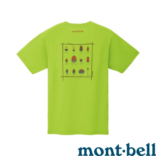 【mont bell】WICT Acorns橡果短袖排T 春綠 1114525SPGN(1114525SPGN)
