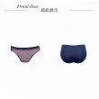 【Swear 思薇爾】漫波時光系列M-XL蕾絲低腰三角女內褲(緞帶藍)
