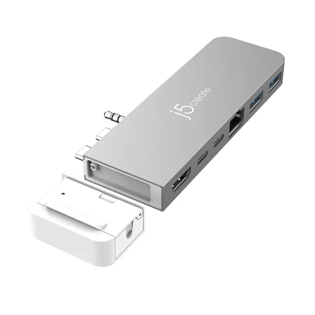 【j5create 凱捷】USB-C MacBook Pro/Air M1/M2擴充集線器 支援USB4 適用2021/2022以後機種(JCD395)