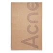 【Acne Studios】Logo 大字 雙色 羊毛 混紡 披巾 圍巾 駝棕色