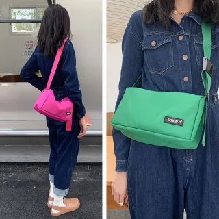 【MoonDy】雙11 包包 女生包包 情侶包包 男生包包 小書包 郵差包 尼龍包 馬卡龍色系 流行 禮物 