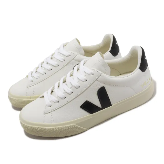 【VEJA】休閒鞋 Campo Chromefree Leather 白 黑 女鞋 經典款 小白鞋 百搭(CP0501537A)