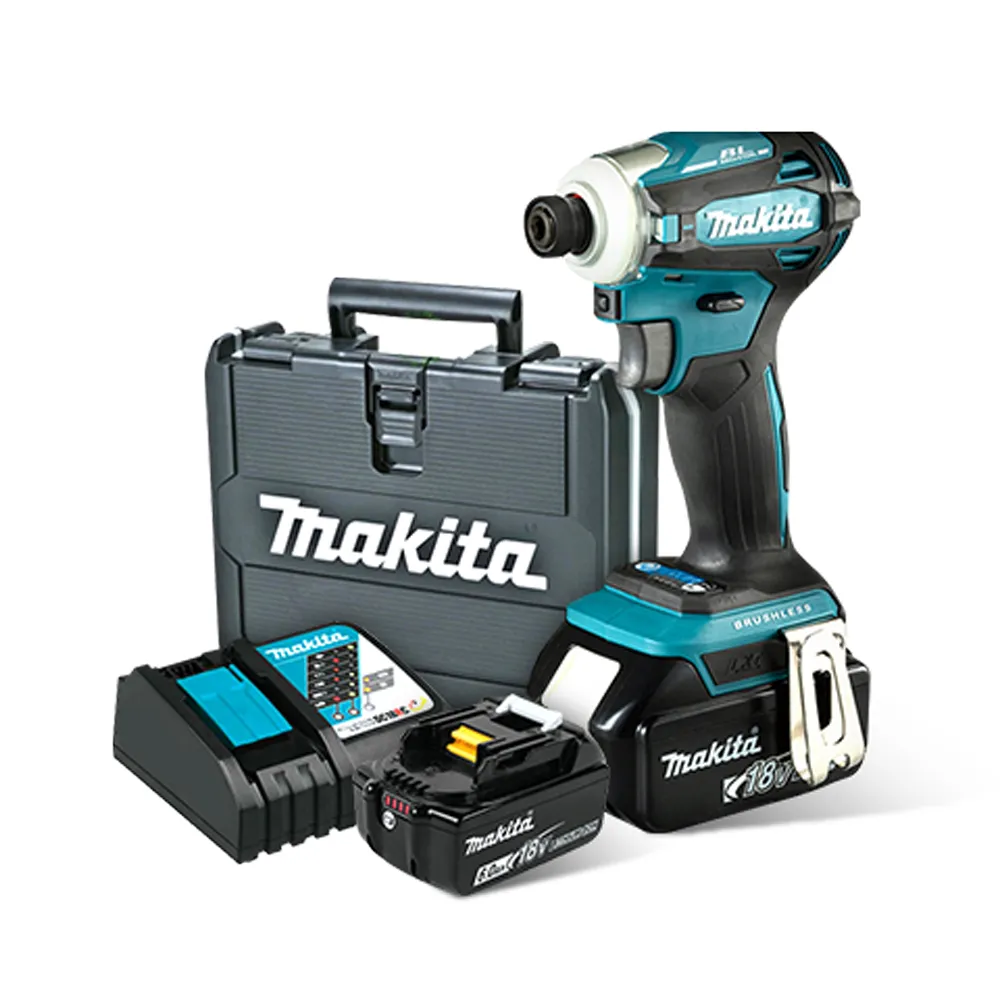 【MAKITA 牧田】18V鋰電無刷衝擊起子機2入組-共4電6.0AH 日本製(DTD172)