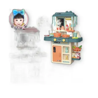 【愛兒樂園】噴霧出水廚房42件套 兒童玩具 廚房玩具 家家酒(噴霧廚房)