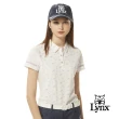 【Lynx Golf】女款吸濕排汗抗UV涼感抗菌絲光網眼布料鳥類剪影印花短袖POLO衫(二色)