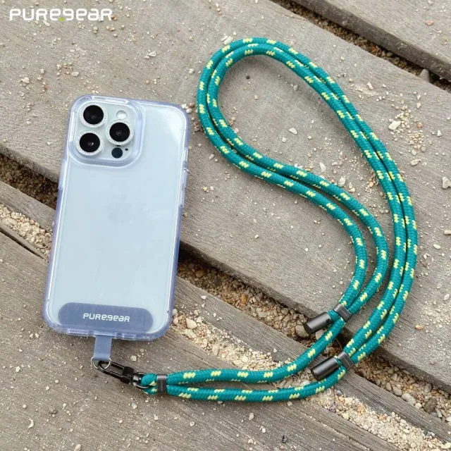 【PureGear普格爾】Phone Case Lanyard 風格掛繩(編織款　仲夏綠)