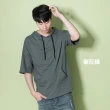 【OBIYUAN】台灣製 短袖 寬鬆 男女 上衣 t恤(短袖帽t)