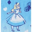 【Marushin 丸真】迪士尼 愛麗絲夢遊仙境 刺繡純棉方巾 淺藍(生活 雜貨)