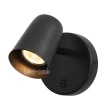 【Honey Comb】北歐風LED5W附開關可調整角度壁燈-黑(KC2283)