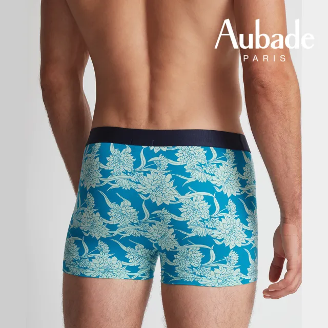 【Aubade】舒棉頂級莫代爾棉 彈性四角男褲 平口褲(Floral-2311)