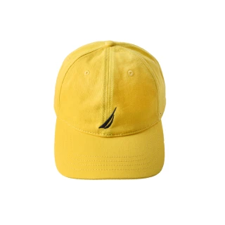 【NAUTICA】簡約品牌LOGO休閒帽(黃)